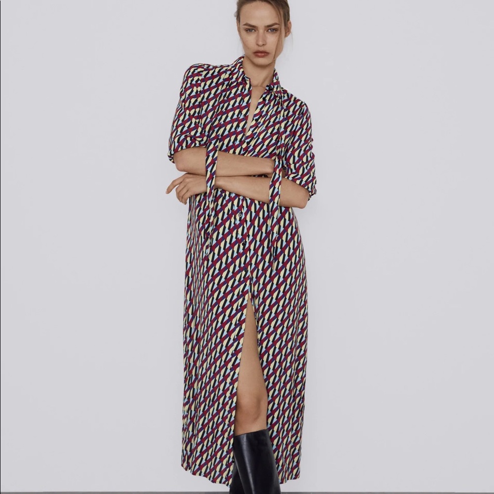 NWT Zara Printed Dress
